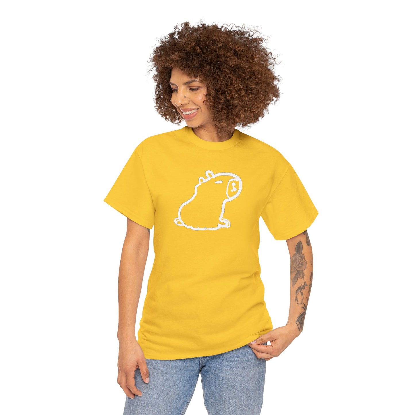 Unisex Heavy Cotton Capybara Unisex Tee