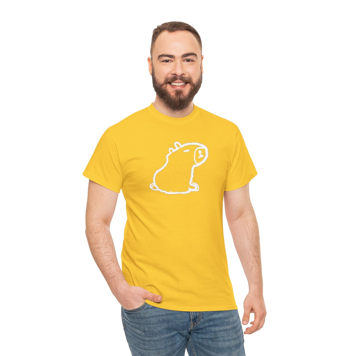 Unisex Heavy Cotton Capybara Unisex Tee