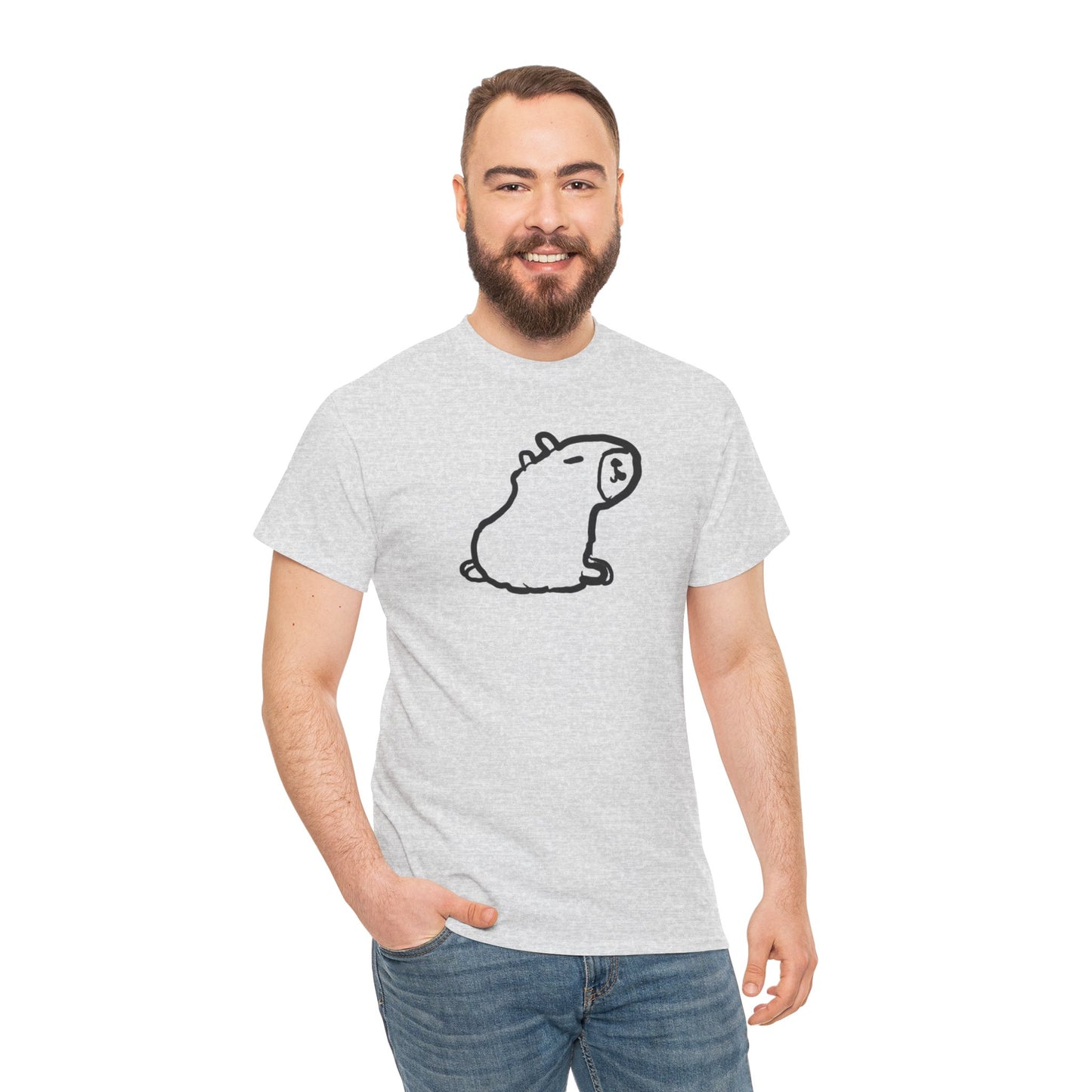 Unisex Heavy Cotton Capybara Unisex Tee