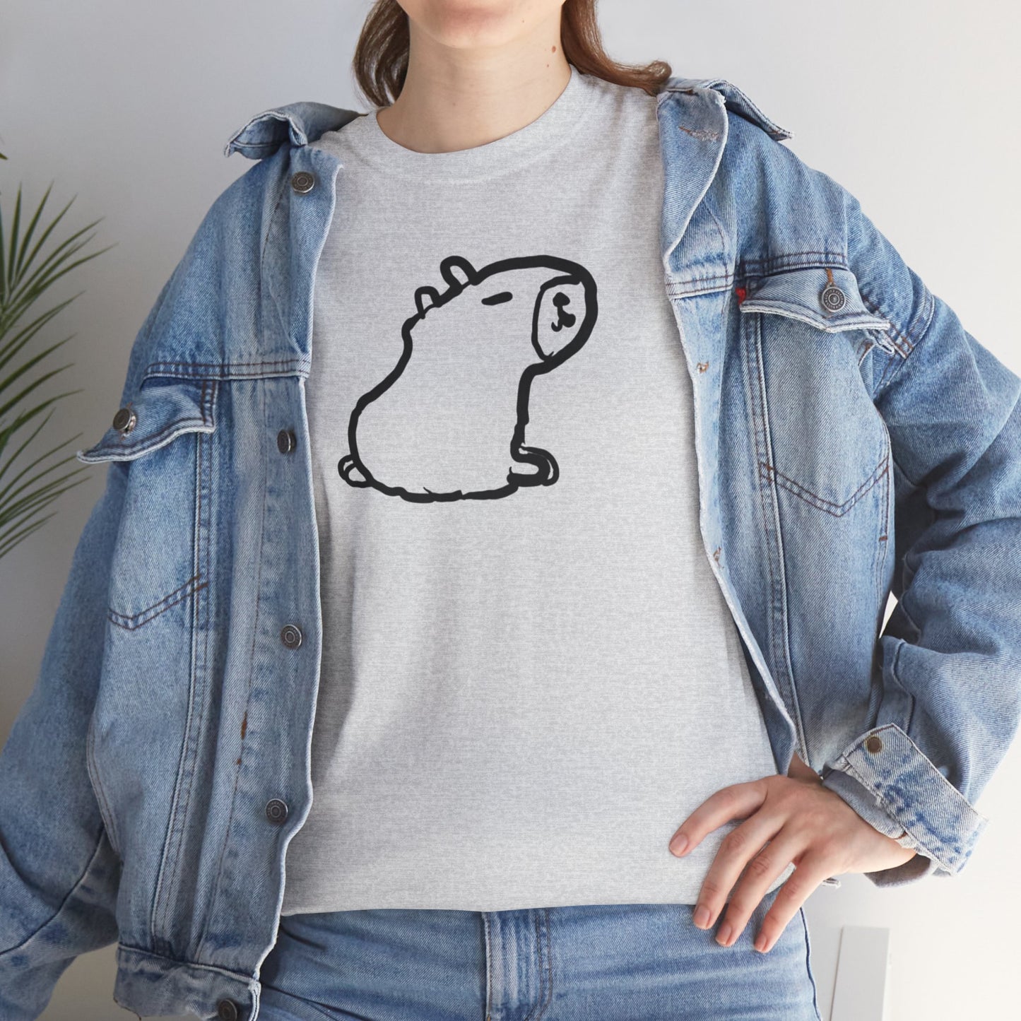 Unisex Heavy Cotton Capybara Unisex Tee
