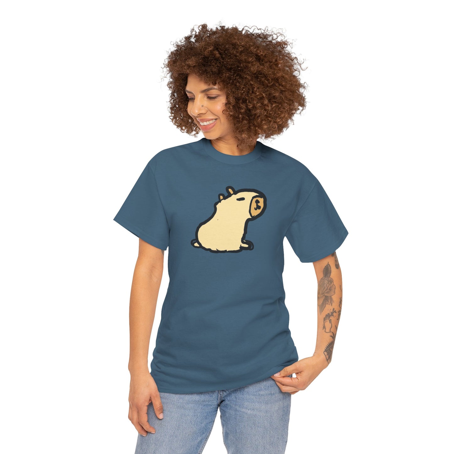 Unisex Heavy Cotton Capybara Unisex Tee