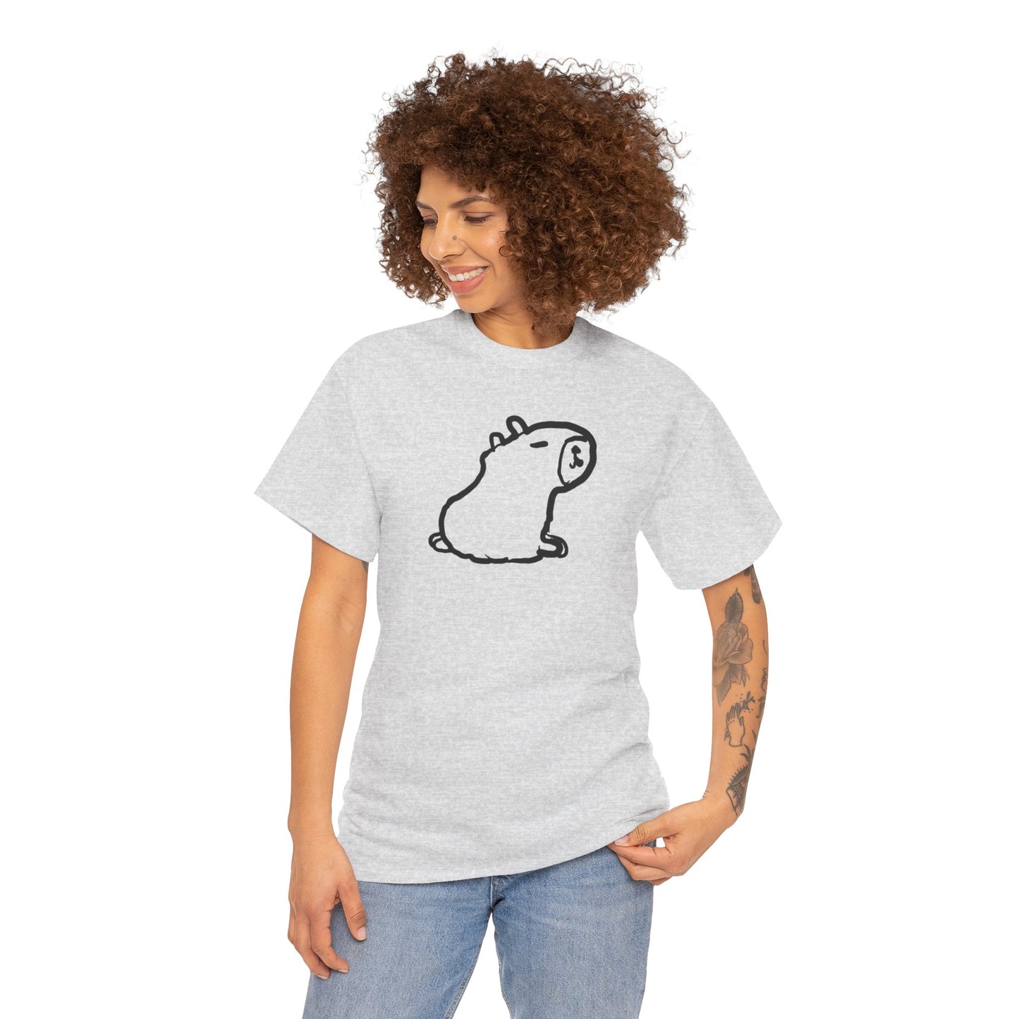 Unisex Heavy Cotton Capybara Unisex Tee